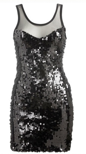 Black sequin dress from Wet Seal, only 24.80.